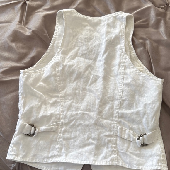 Michael Kors Cream Button-Up Vest - Picture 5 of 6
